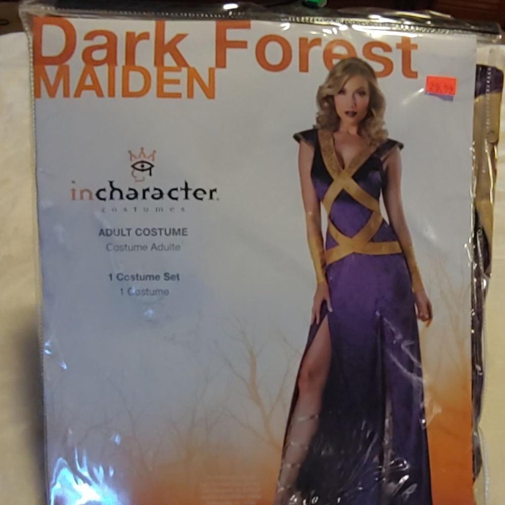 Women's Halloween Costume. Dark Forest Maiden New.